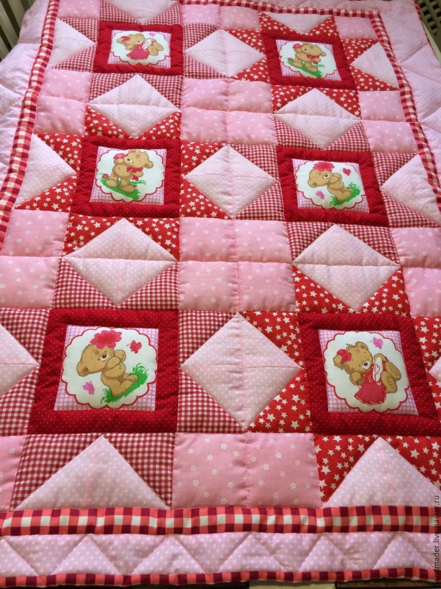 Лоскутное синтепоновое одеяло