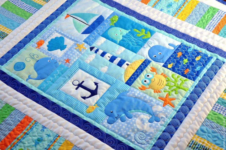 Лоскутные одеяла для новорожденных