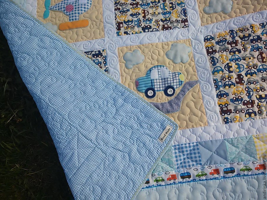 Детское одеяло пэчворк