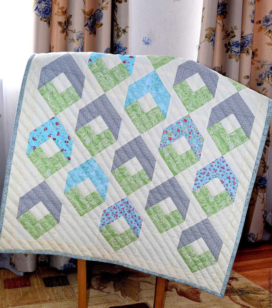 Лоскутные одеяла в стиле пэчворк