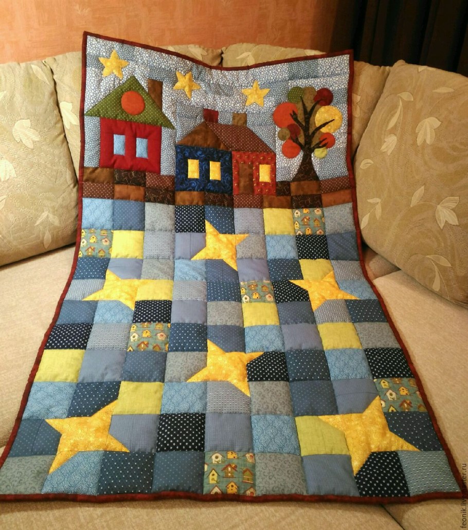 Детское лоскутное одеяло