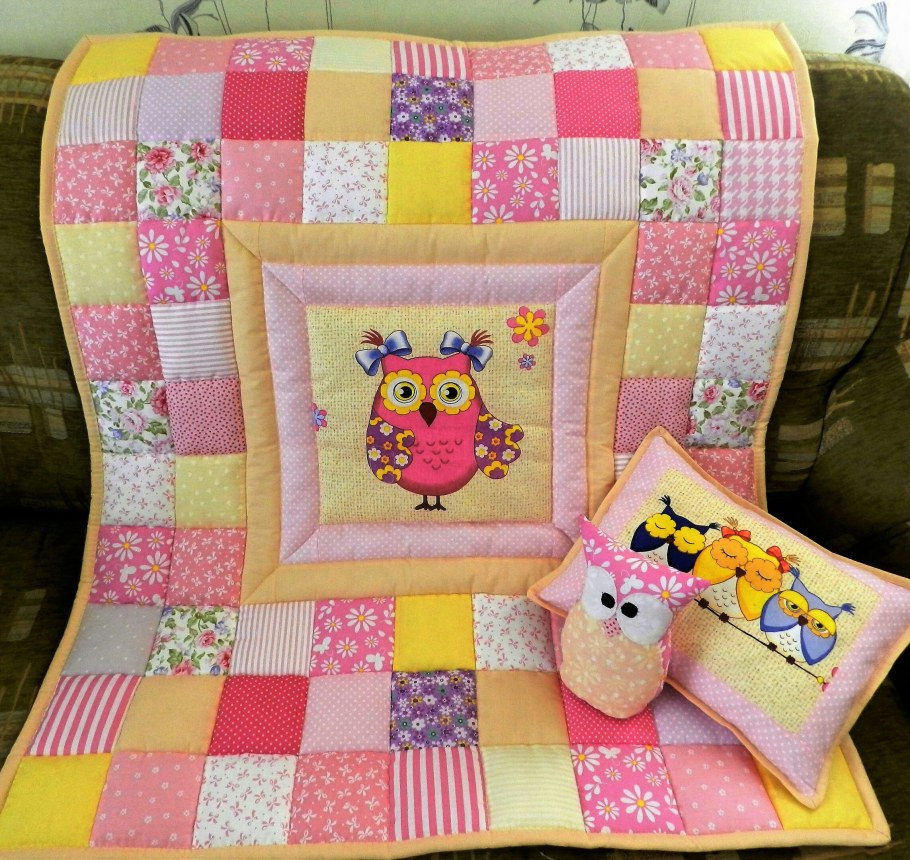 Детское одеяло пэчворк