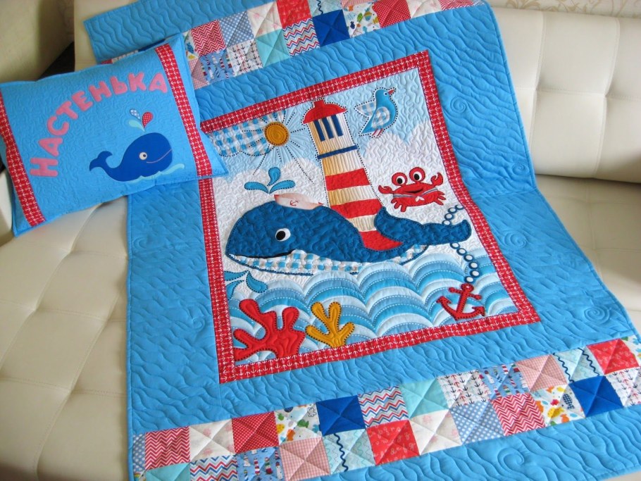 Детское одеяло пэчворк