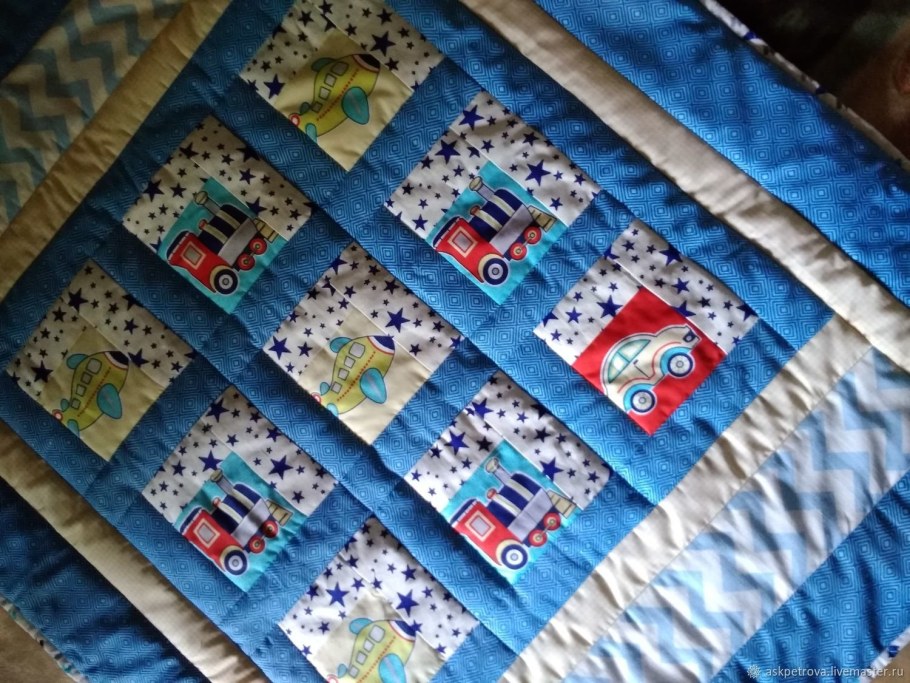 Детское одеяло пэчворк