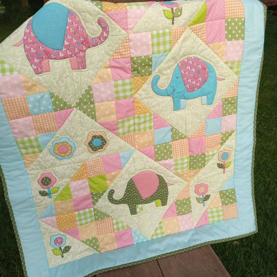 Детское одеяло пэчворк