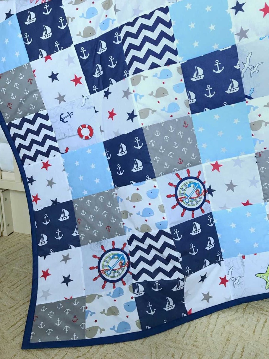 Детское одеяло пэчворк