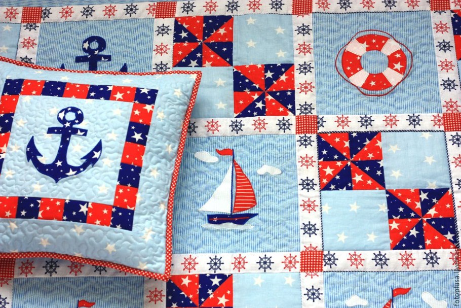 Морской квилт пэчворк
