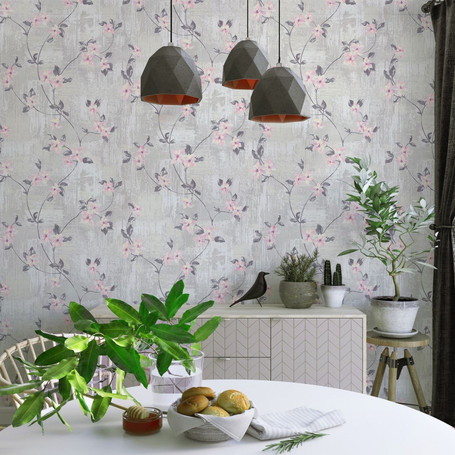 Обои из Леруа в интерьере