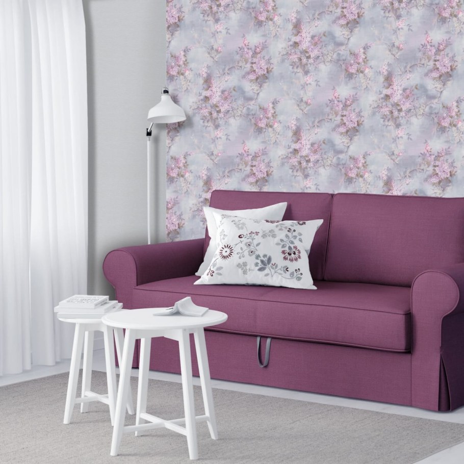 Обои виниловые сиреневые