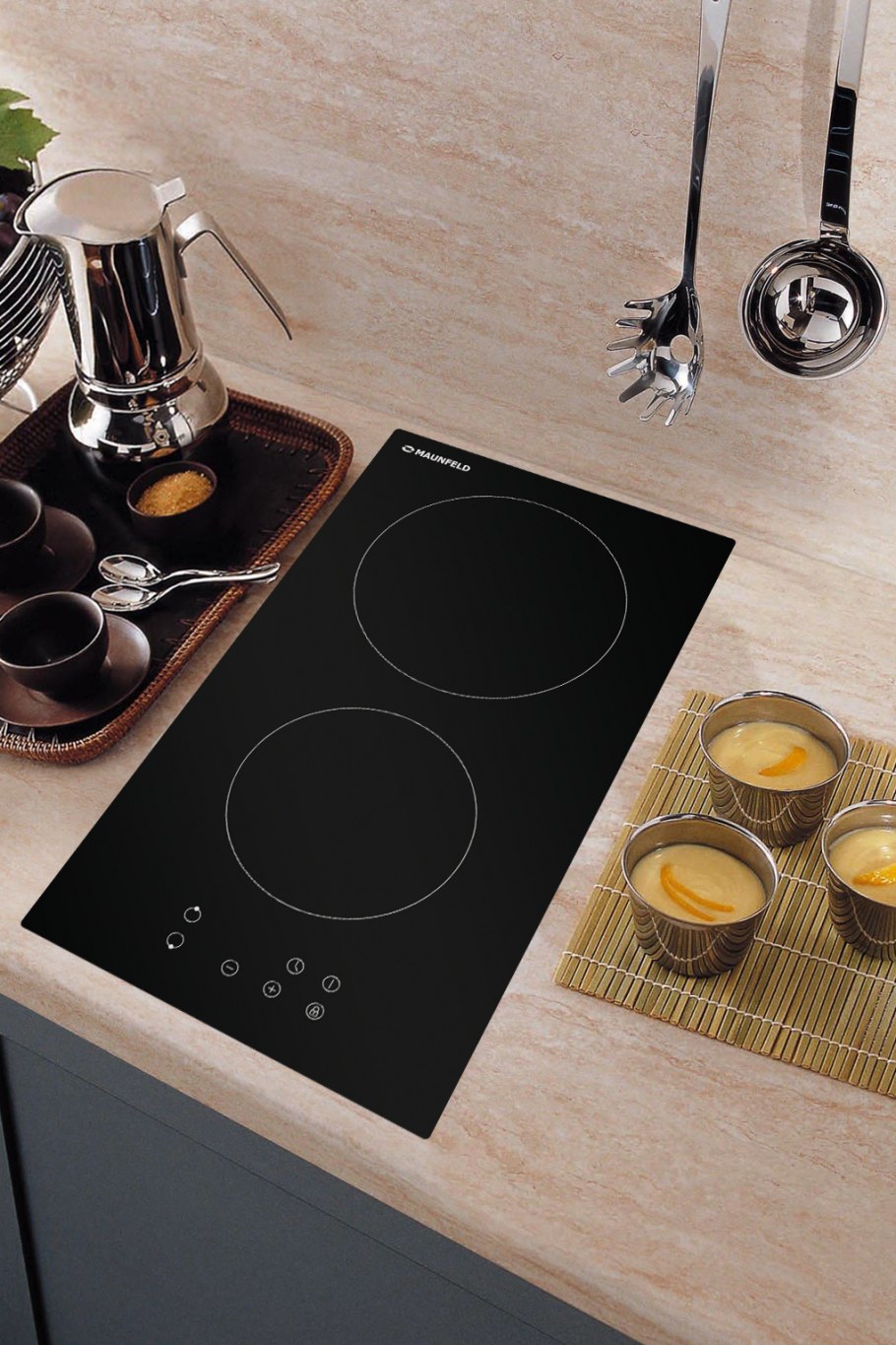 Панель варочная Maunfeld EVCE.292-BK Домино, черное стекло