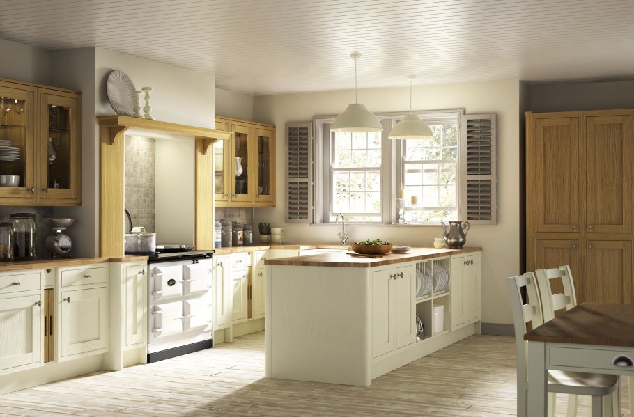 Кухня цвет слоновая кость