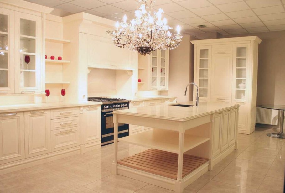 Кухня цвет столовая кость