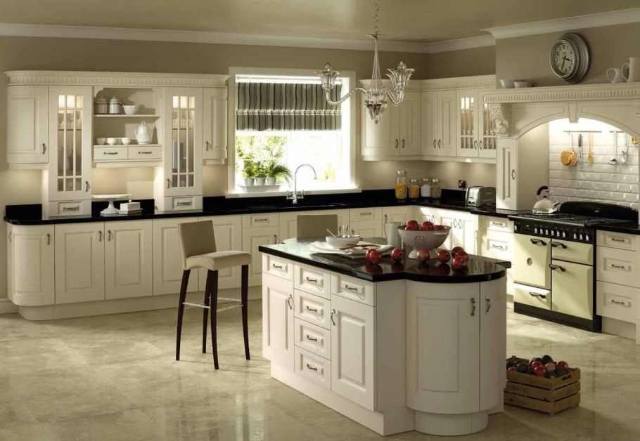 Кухня цвета слоновой кости