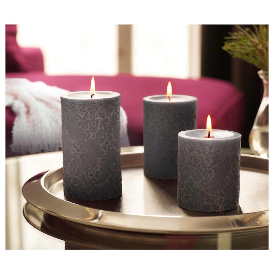 Свечи икеа 3шт ароматическая