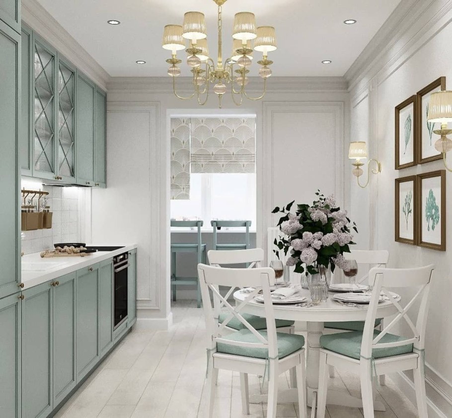 Кухня 8кв м Неоклассика