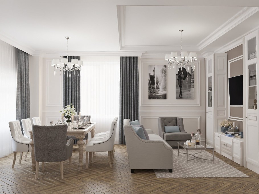 Гостиная Неоклассика 2023
