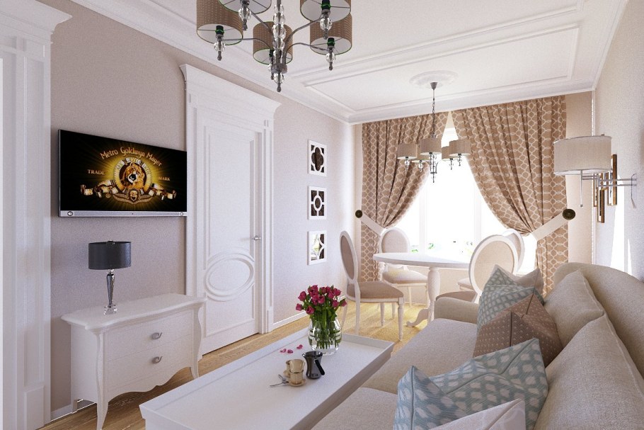 Гостиная в стиле Неоклассика