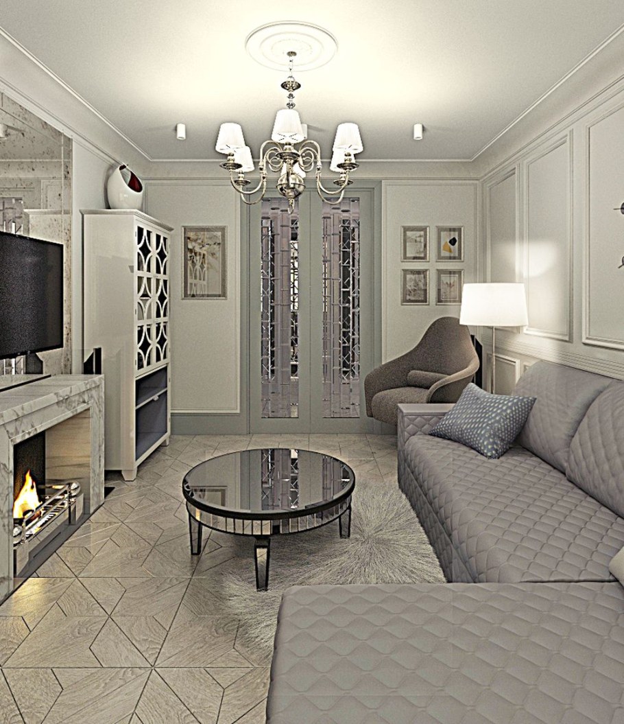 Гостиная Неоклассика 20 м2