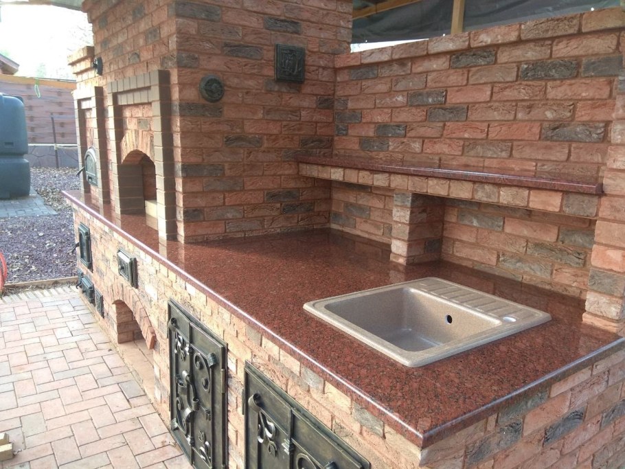 Столешница для мангальной зоны