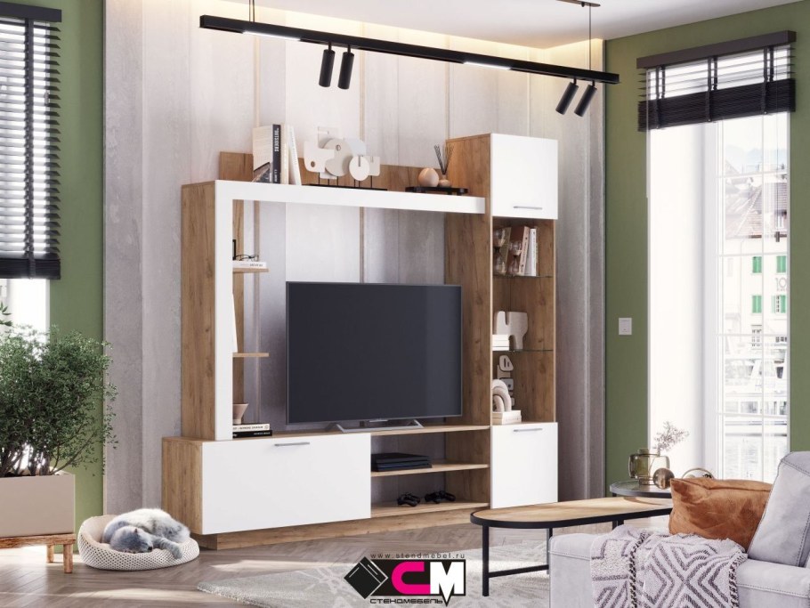 Гостиная Невада крафт белый/Сноу