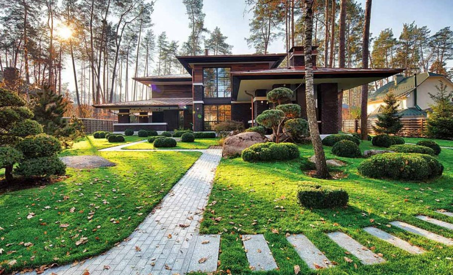 Дом в стиле прерий Райта 250 кв