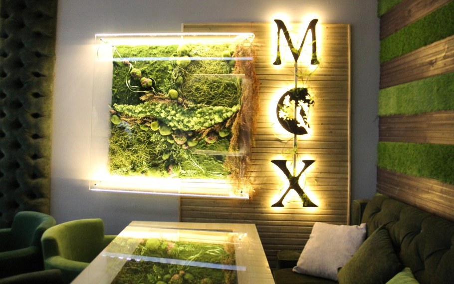 Панно из мха