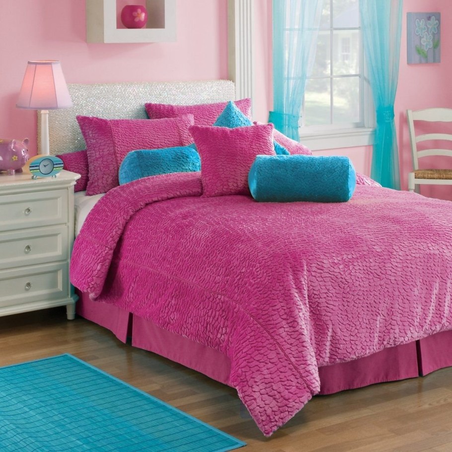 Интерьер в розово голубых тонах