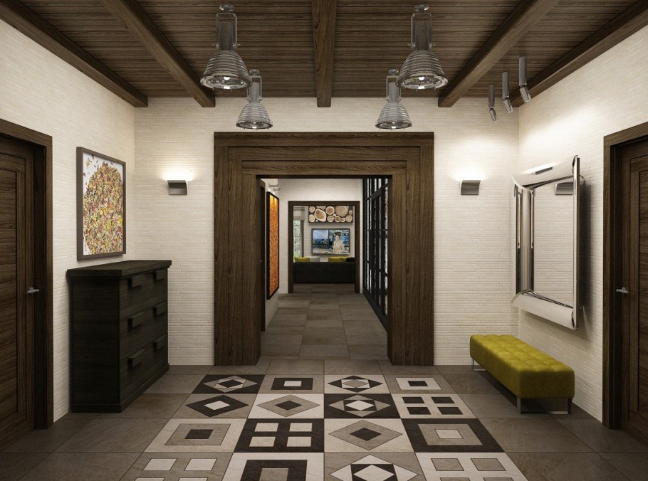 Прихожая в коттедже