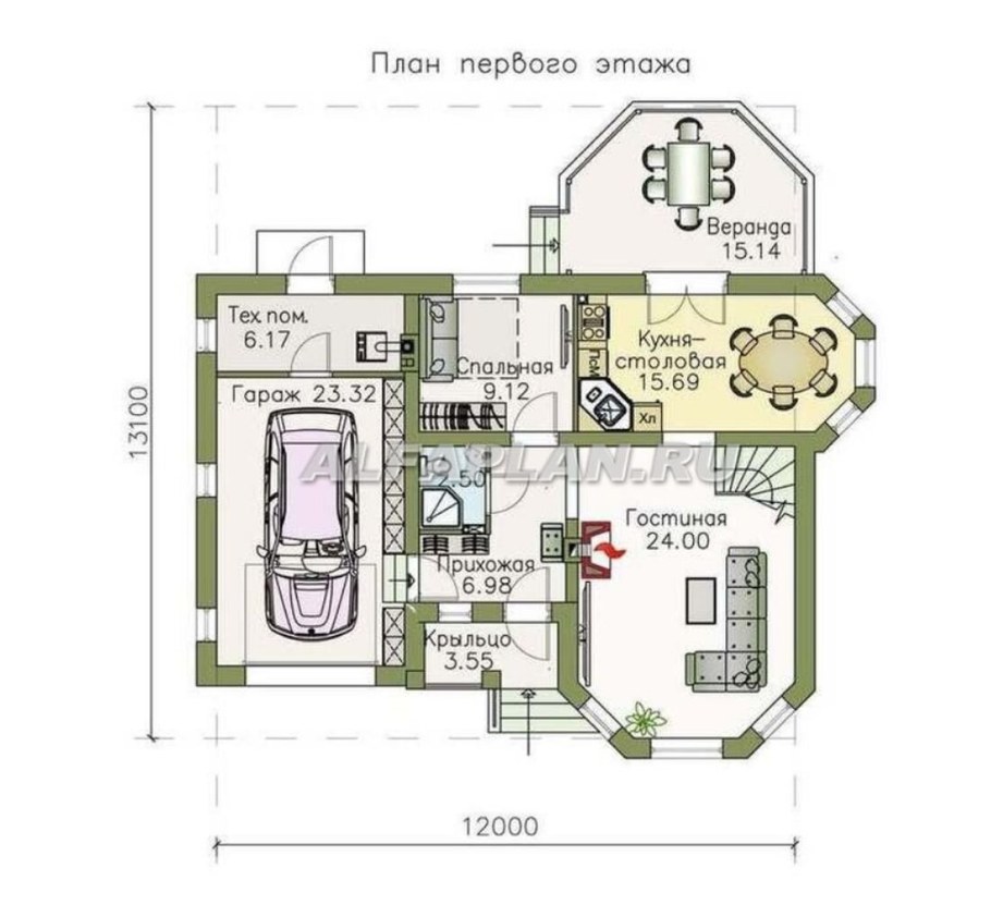 Проект душечка с гаражом