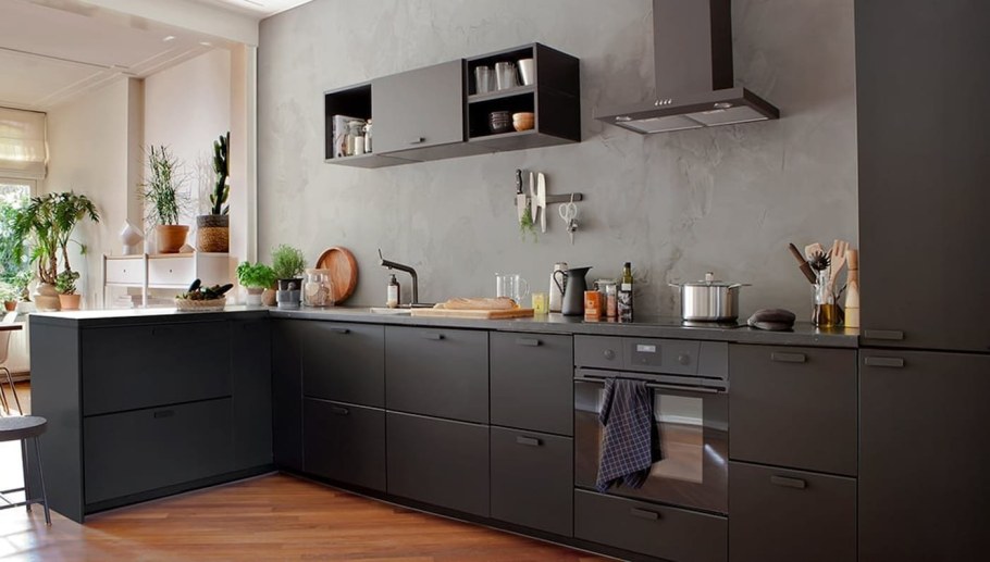 Кухня икеа Кунгсбакка в интерьере