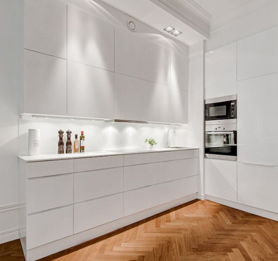 Кухня икеа Воксторп белая