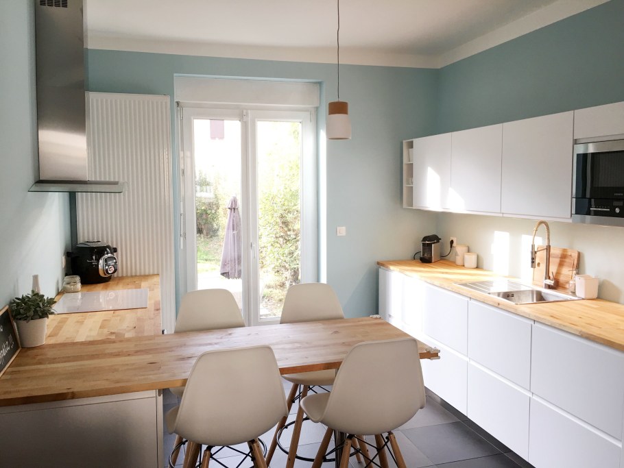 Кухня икеа Воксторп серая