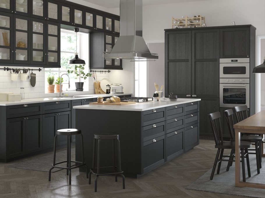 Лерхюттан кухня икеа серая