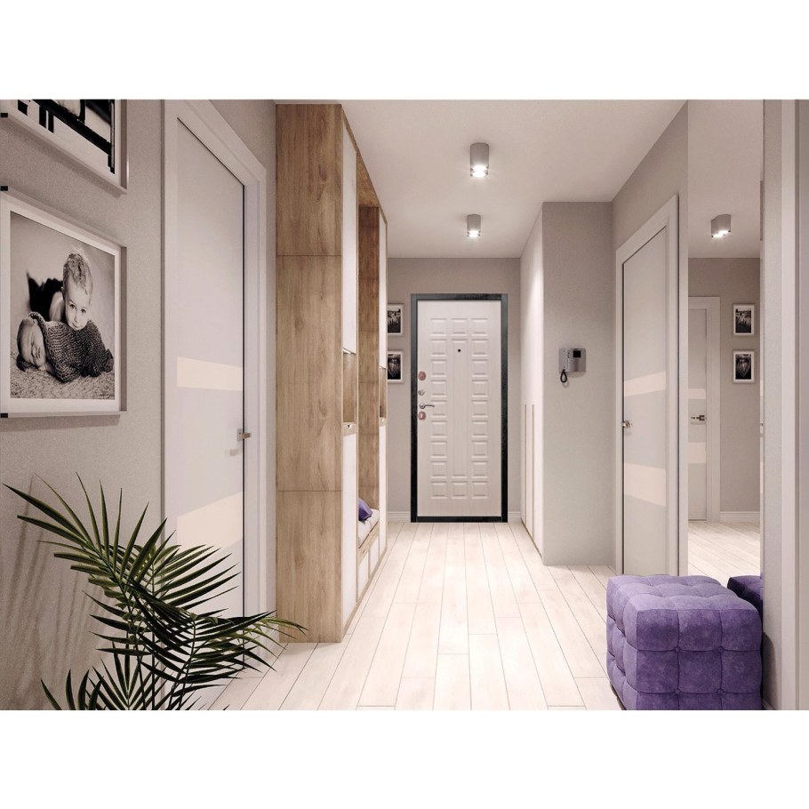 Двери белый ясень в интерьере