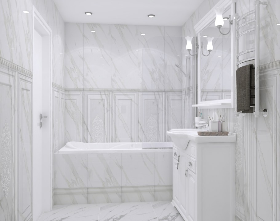 Керама Марацци плитка мрамор белый