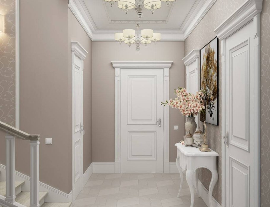 Коридор в стиле современной классики