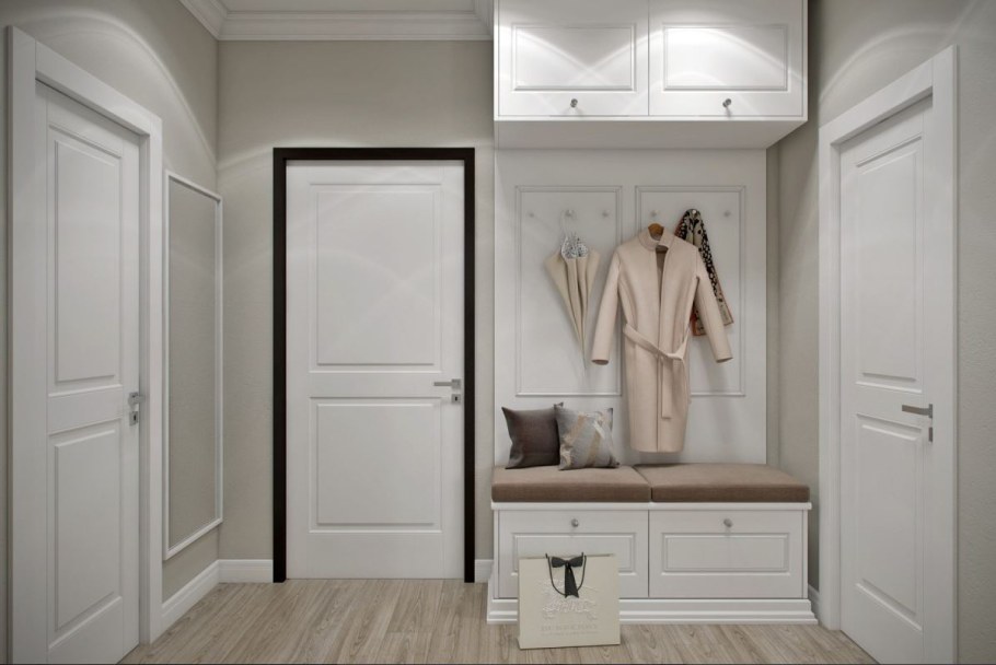Светлая прихожая в современном