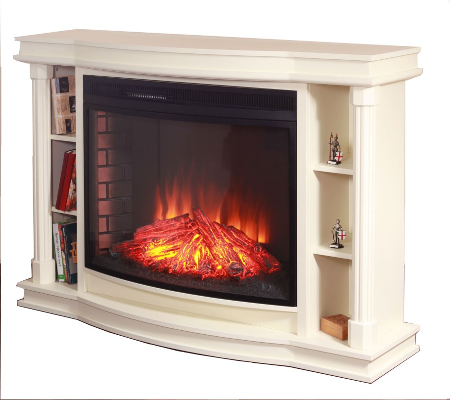Электрокамин giant Panoramic 33 белый