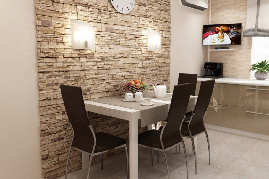 Отделка кухонных стен