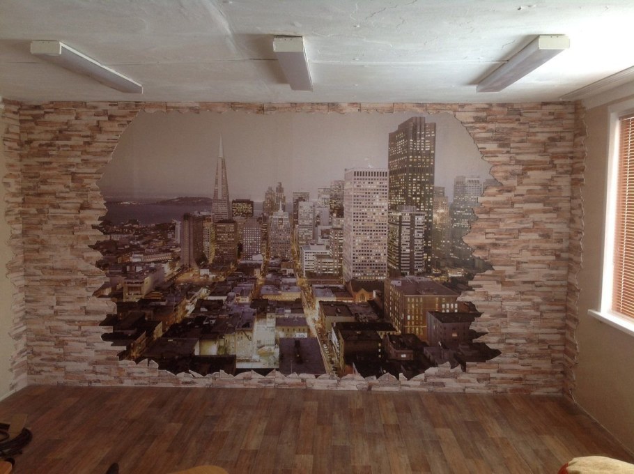 Отделка стен декоративным камнем