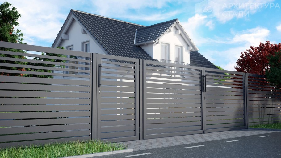 Забор евроштакетник ранчо