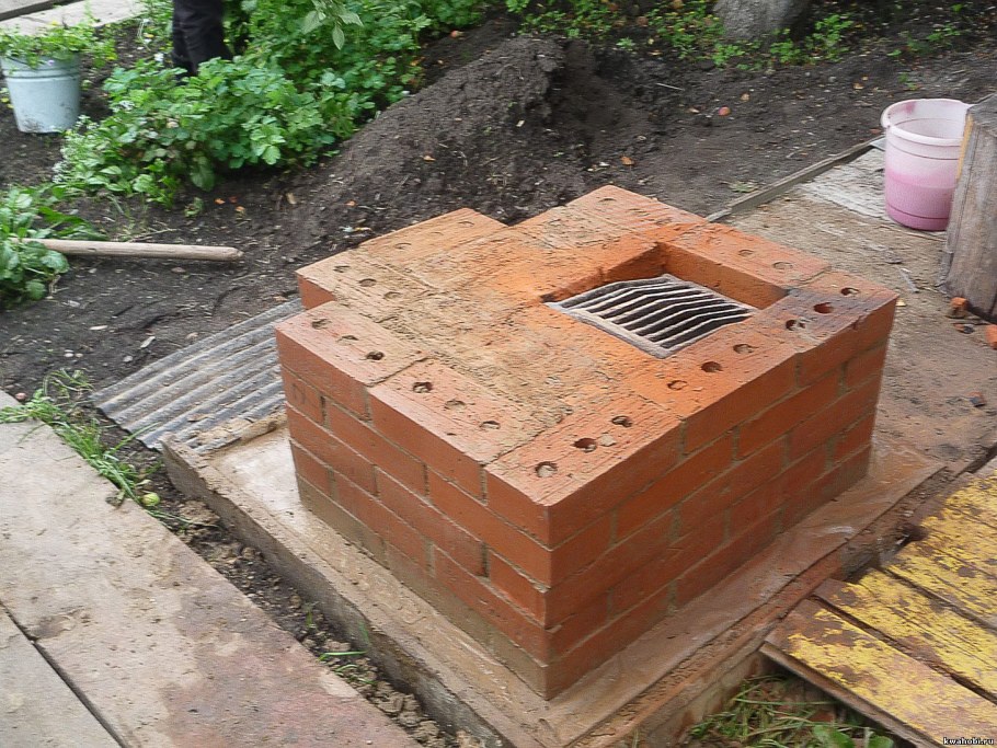 Коптилка из кирпича