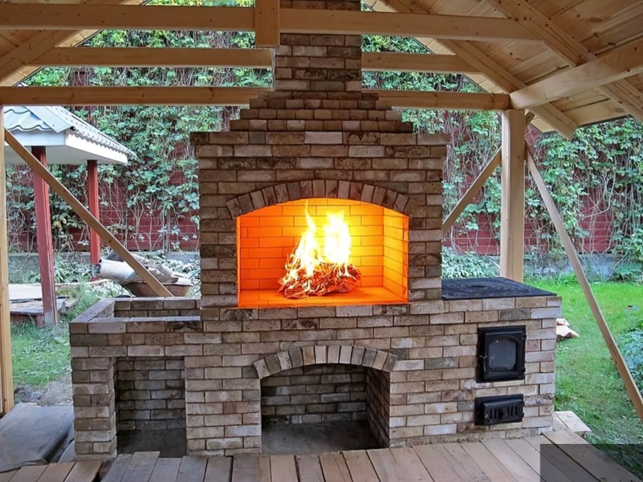 Мангал из кирпича