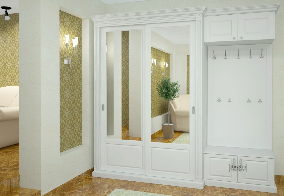 Шкаф в прихожую с зеркалом