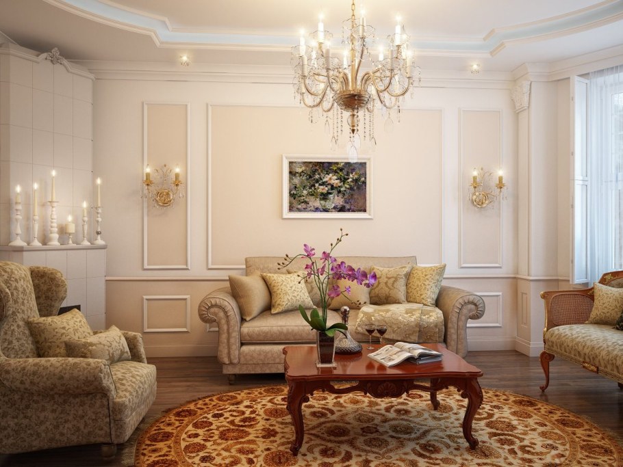 Зал в стиле Ампир