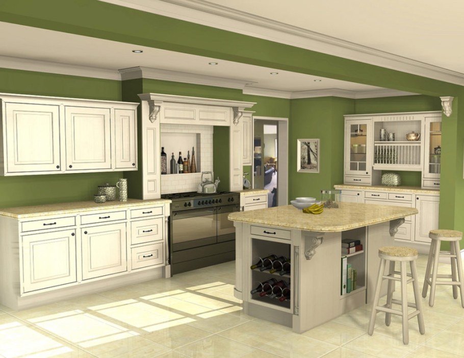 Кухня фисташка Прованс