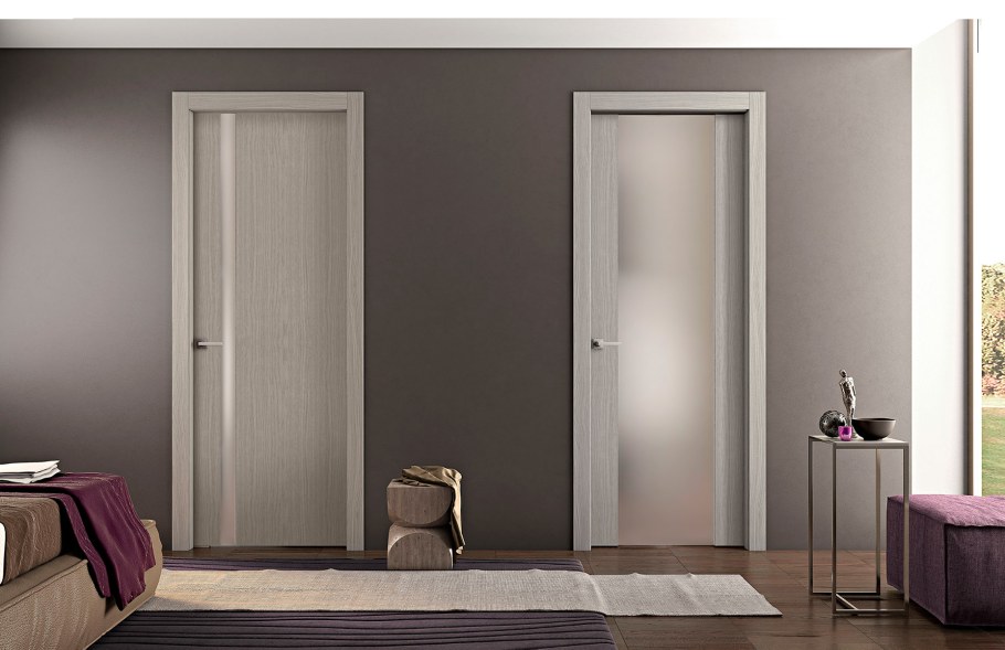 Двери профиль Дорс серые