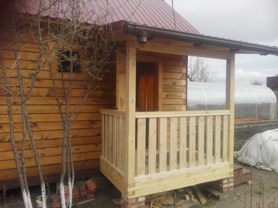 Крыльцо для бани