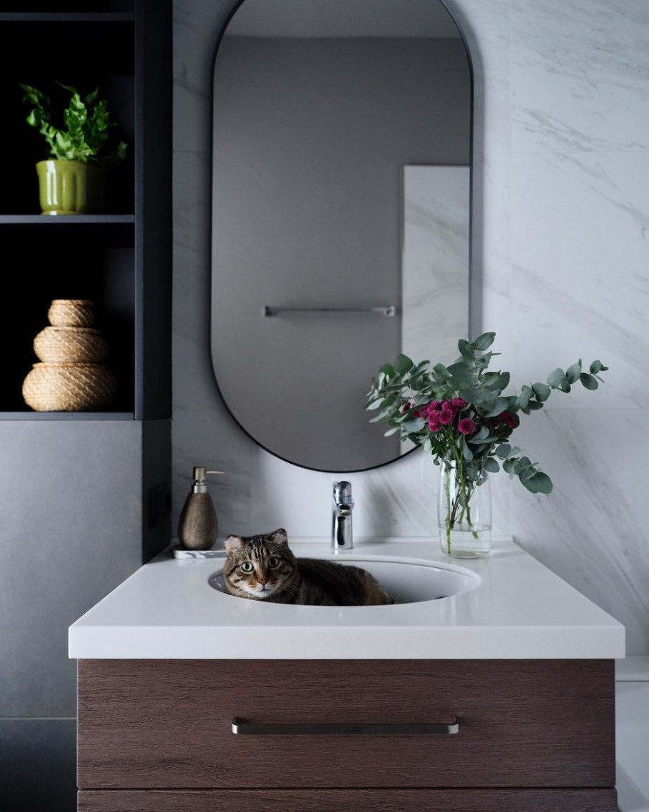 В ванной интерьер в 2м