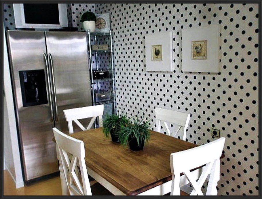 Горох в интерьере кухни